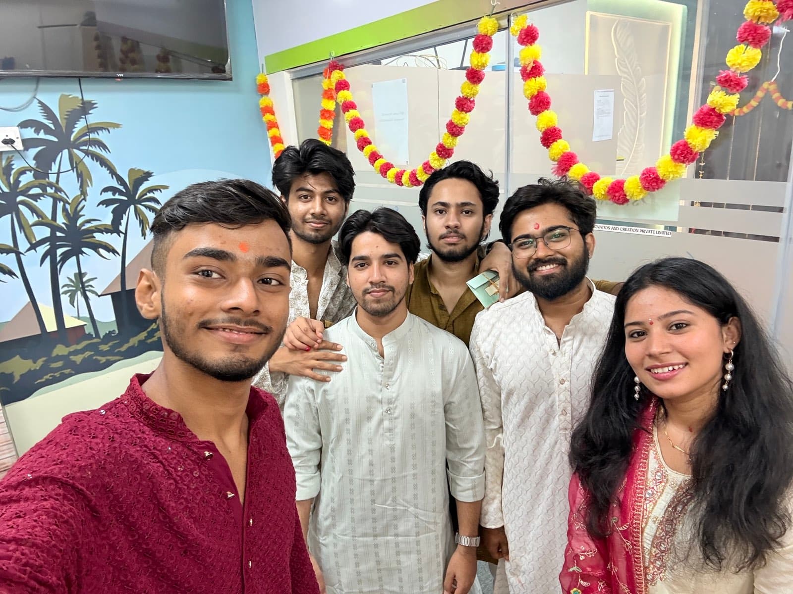 The team of Stucare Innovation and Creation Private Limited photographed together at the office in Dahisar East, Mumbai.